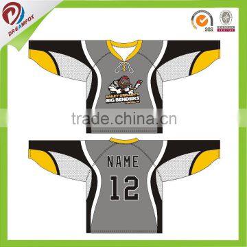 2015 latest design red sublimation printing hockey jersey, Field Hockey Shirt