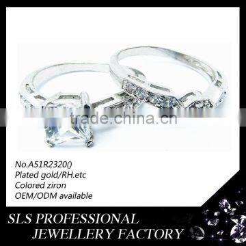 Fashion Ring With Big Stone 925 Silver Material Couple Love Band Rings Cheap Wedding Ring for Unisex Gender photo-6