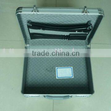 silver aluminum briefcase