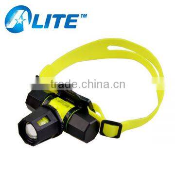 Waterproof IP68 Head Lamp Rubber Handstrap XML T6 Diving Headlamp