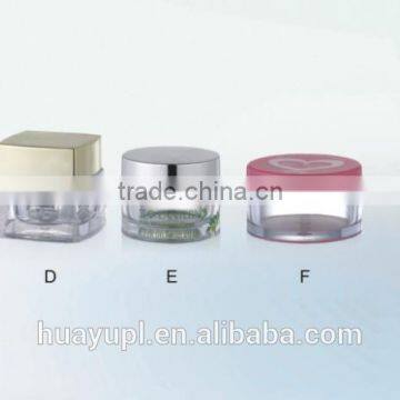 5g, 8g,10g Transparent Cosmetic Jar for Skin Care Use