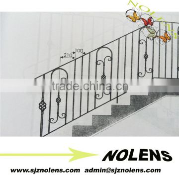 High Qulity Wrought Iron Indoor Steel Stair Railing /Baluster,Steel Railing Baluster