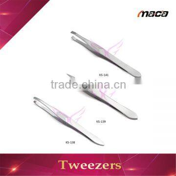 Professional curved point eyelash extension tweezers