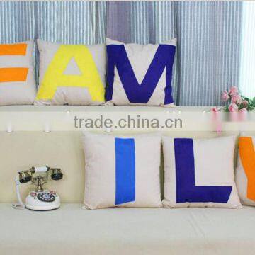 Minimalist fashion creative combination Letter pillow,wholesale custom DIY Cushions