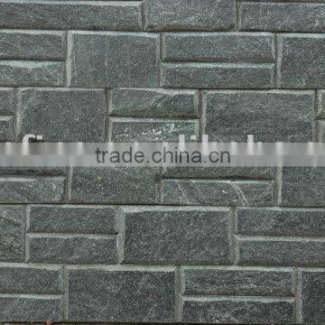 Natural Black slate ledge stone panel