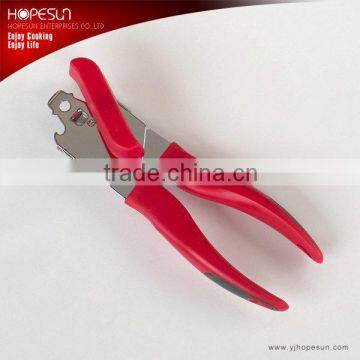 New design red best manual can opener with skidproof handle