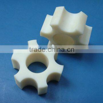 custom engineering plastic CNC machining polyamide nylon spur gear wheel