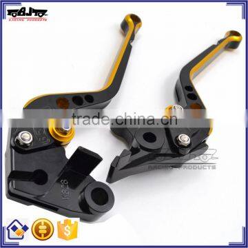 BJ-LS-011 Golden Motorcycle Long Clutch Brake Lever Set CNC Aluminum for Yamaha MT-01 photo-3