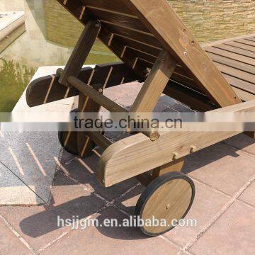 Outdoor Wooden Swimming Pool Bed photo-2