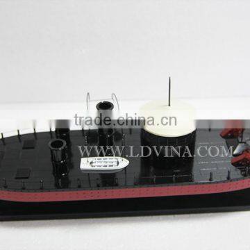 U.S.S MONITOR WOODEN WAR SHIP MODEL photo-2