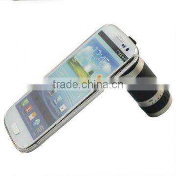 8X Lens Telephoto with Crystal Back Case for Samsumg Galaxy S3 I9300 SIII GS3