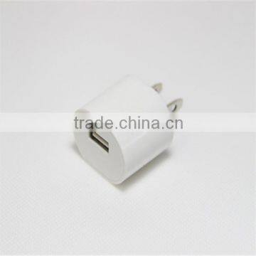 OEM white EU US plug 5v 1a power adapter portable mobile phone charger private label