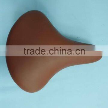 Brown bicycle saddle