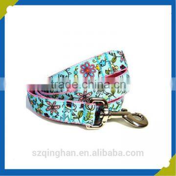 2016 popular dog leash PU braided puppy for small dog with colorful pattern