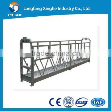 Steel suspended working platform ZLP800 / facade cleaning cradle / high rise building maitenance gondola