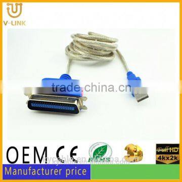 Black Usb 2.0 Parallel Cable Usb to Parallel Printer Cable Driver for Digital Devices photo-4