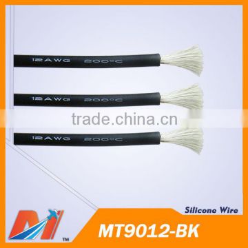 Maytech Insulated power silicon wire 12awg High flexible silicone cable Black color