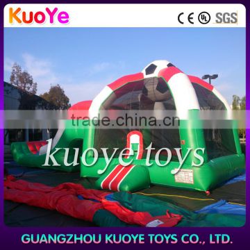 popular football theme inflatable combo with slides,inflatable bouncy castle for kids