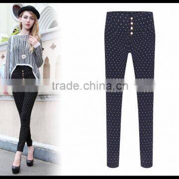 Made in China 2014 winter European new designs high quality hin thin pancil pants