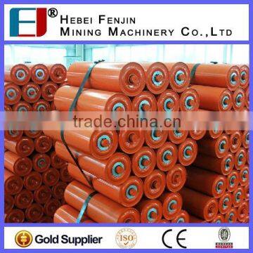 Steel Tube 10mm Mining Conveyor Carrying Roller For Coal Transportation photo-5