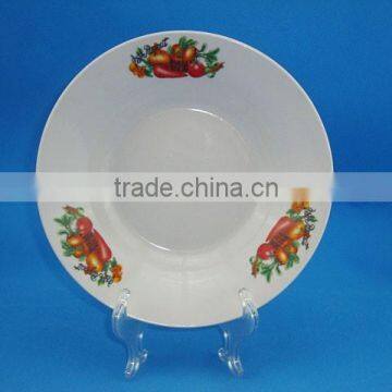 Factory direct sale porcelain soup plate for all market