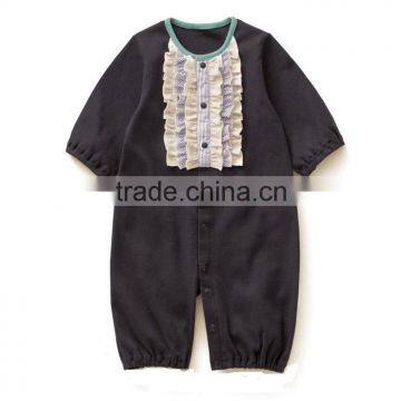 Newborn Baby Girl Nice Design for Baby Girl Frill Design Baby Romper photo-2