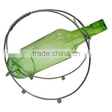 Metal wine bottle holder