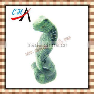 natural gemstones & gemstone snake carving & 50 mm snake