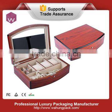 superior handcrafted wood veneer storage jewelry box