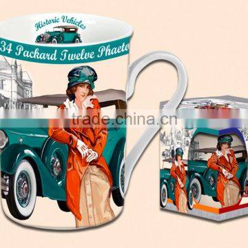 CARMANI gift set - mug OLD VEHICLES design