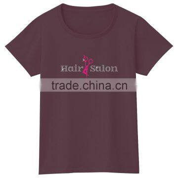 Heat Press Short Sleevescotton Tshirt Hair Salon Uniforms photo-2