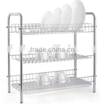 LBY modern 3 tiers dish rack with tray