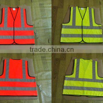 Yellow/Orange High Visibility Class 2 Reflective Safety Vest