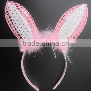 Sequin bunny headband