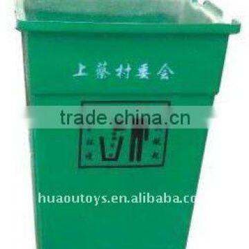 Outside Open Top Plastic Waste Bin