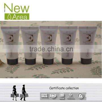 Newarea hotel bathroom amenities tube 60ml with screw cap shampoo bath gel conditioner body lotion