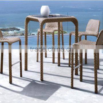 Simple Rattan Bar Set Furniture Bar Chair Modern