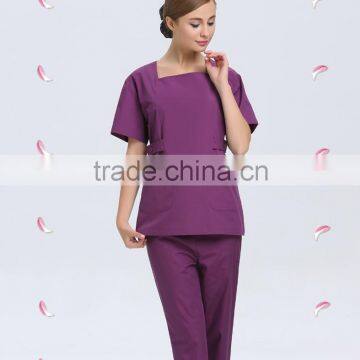 Hospital Square Collar Medical Scrub Sets Dental Clinic Nurse Uniform                        
                                                Quality Choice