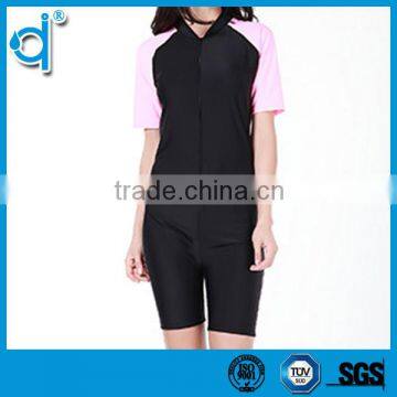 Windproof Close-fitting Black and Flower Printed Zipper Jumpsuits Neoprene Diving Suit photo-5