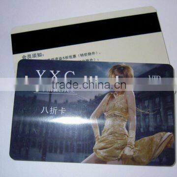 Barbershop magnetic membership card