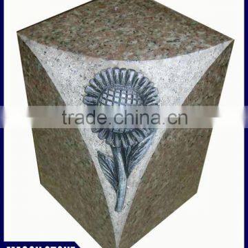 Delicate granite monument flower vase