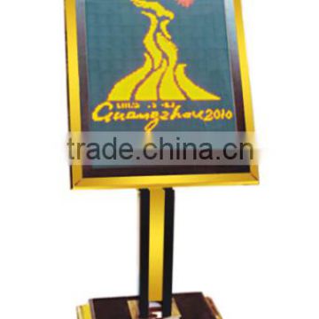 luxury hotel stainless steel standing poster/sign stand