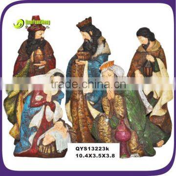 Christmas decoration large manger set polyresin