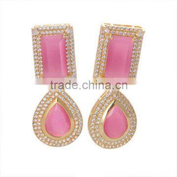 FASHION CUBIC ZIRCONIA EARRINGS ER-718