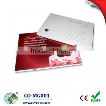 Christmas Postcard/greeting card with USB port for promotional gifts