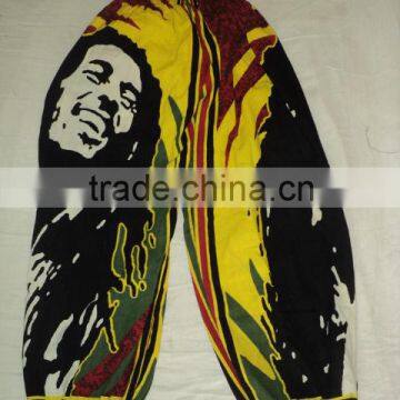 rasta indian harem pants smile