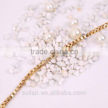 2016 High Quality Aluminum, Brass, Stainless Steel Box Chain For Body Chain Fewelry photo-3