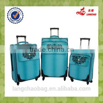 2015 Newest Carve Patterns Hot Sale Leather Luggage