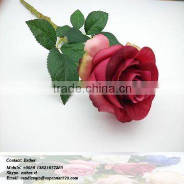 Wholesale Natural Red Silk Roses