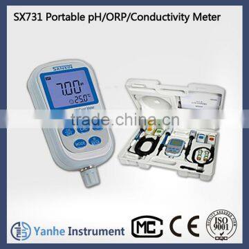 SX731 Digital portable pH/ORP/Conductivity Meter laboratory pH analyze IP57